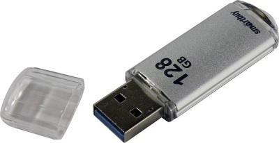 USB Flash Smart Buy V-Cut 128GB (серебристый) 