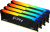 Оперативная память Kingston FURY Beast RGB 4x32ГБ DDR4 3600 МГц KF436C18BB2AK4/128 Оперативная память Kingston FURY Beast RGB 4x32ГБ DDR4 3600 МГц KF436C18BB2AK4/128