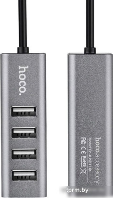 USB-хаб Hoco HB1 (серый) 