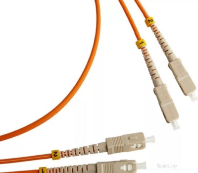 Кабель Lanmaster LAN-2SC-2SC/SU-2.0 (2 м, оранжевый) 