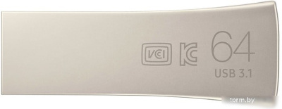 USB Flash Samsung BAR Plus 64GB (серебристый) 
