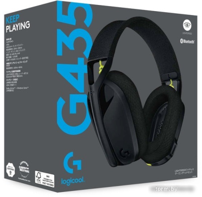 Наушники Logitech G435 Lightspeed (черный/неоновый желтый) 