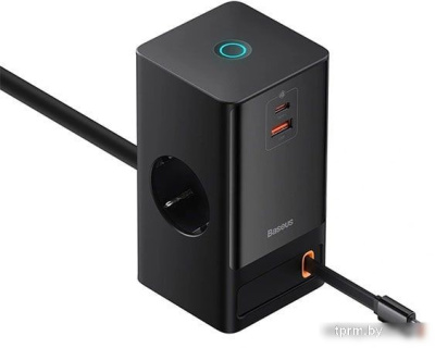 Baseus PowerCombo Digital PowerStrip 2AC+1U+1C+Retractable-C 65W PSLR000301 (черный) 