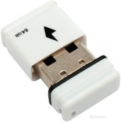 USB Flash Gembird GFL-2.0-64mini 64Gb (белый) 