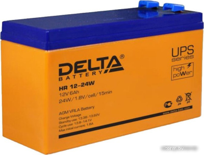 Аккумулятор для ИБП Delta HR 12-24W (12В/6 А·ч) 