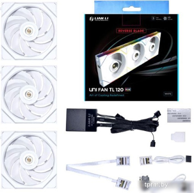 Набор вентиляторов Lian Li Uni Fan TL 120 Reverse Triple Pack G99.12RTL3W.R0