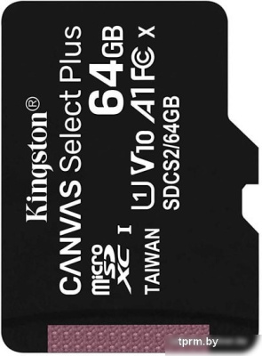 Карта памяти Kingston Canvas Select Plus microSDXC 64GB 