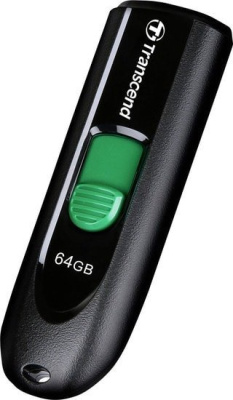 Transcend JetFlash 790C 64GB (черный/зеленый) 