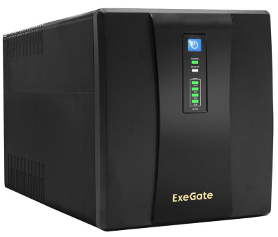 Источник бесперебойного питания ExeGate UNB-1500.LED.AVR.EURO.RJ.USB EP212521RUS 