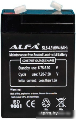 Аккумулятор для ИБП ALFA SL6-4.5 (6V-4.5Ah) 