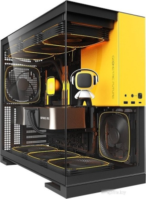 Корпус Geometric Future Model 5 5FAN (черный/желтый) 
