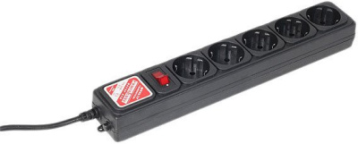 Сетевой фильтр Power Cube 5 розеток, черный, 3 м (SPG-B-10-BLACK) 