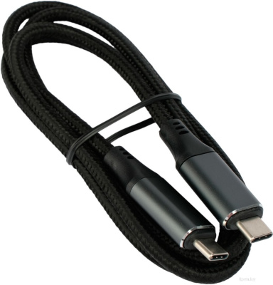 Кабель Cablexpert USB Type-C - USB Type-C CC-USB4-CMCM-BR-1M (1 м, черный) 