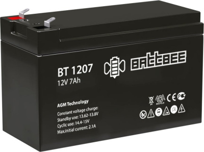 Аккумулятор для ИБП BattBee BT 1207 (12В/7Ач) 
