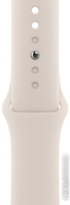 Умные часы Apple Watch Series 9 41 мм (алюминиевый корпус, звездный свет/звездный свет, спортивный силиконовый ремешок S/M) 