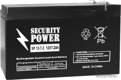 Security Power SP 12-7.2 F2 (12В/7.2 А·ч) 