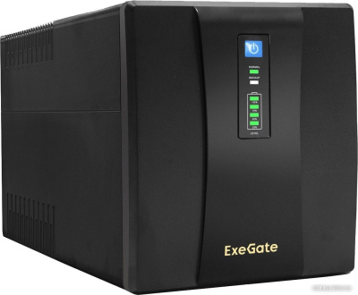 Источник бесперебойного питания ExeGate SpecialPro UNB-1500.LED.AVR.4SH EP285499RUS 