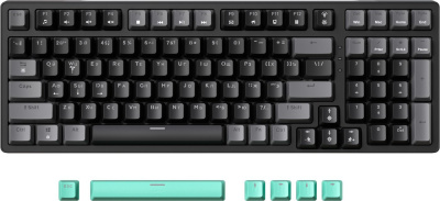 Клавиатура JEGG ZA99 Black Grey Green (TNT Yellow) 
