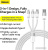 Кабель Baseus One-For-Three Fast Charging Data Cable 3.5A USB Type-A - USB Type-C/microUSB/Lightning (0.5 м, белый) Кабель Baseus One-For-Three Fast Charging Data Cable 3.5A USB Type-A - USB Type-C/microUSB/Lightning (0.5 м, белый)