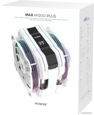 Кулер для процессора ALSEYE M120D W Plus (белый) 
