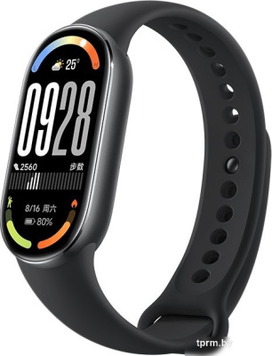 Фитнес-браслет Xiaomi Smart Band 10 M2459B1 (черный, с черным силиконовым ремешком, международная версия) 