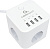 Сетевой фильтр Cablexpert CUBE-3-U4-W-1.5 