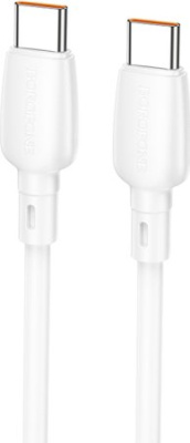 Кабель Borofone BX93 USB Type-С - USB - Type-C (100Вт, 1 м, белый)