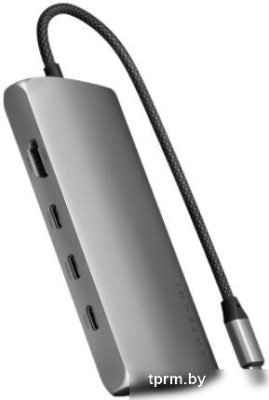Док-станция Satechi USB-C Multiport Adapter 8K With Ethernet V3 ST-P8KEM (серый) 