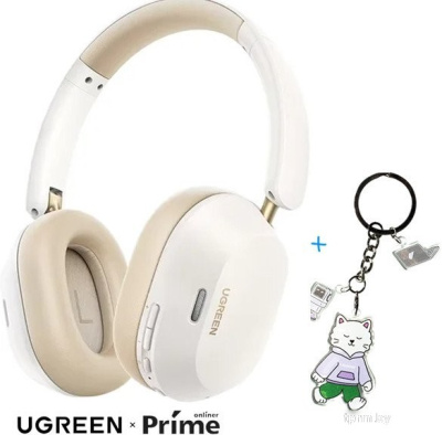 Наушники Ugreen HiTune Max5c (белый) + брендированный брелок Ugreen 