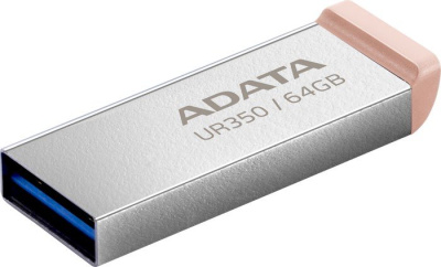 USB Flash ADATA UR350 64GB UR350-64G-RSR/BG (серебристый/коричневый) 