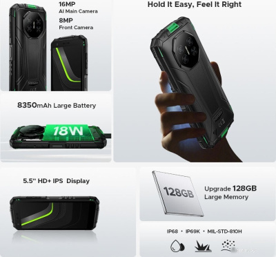 Doogee Fire 3 Ultra 6GB/256GB (серый) 