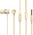 Наушники Celebrat D7 (золотистый/бежевый) 