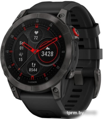 Умные часы Garmin Epix Sapphire Gen 2 (черный титан/черный) 