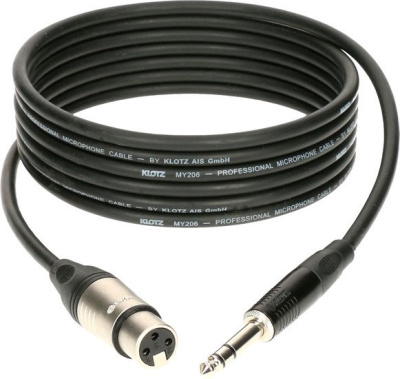 Кабель Klotz M1FS1K0100 (1 м, черный)