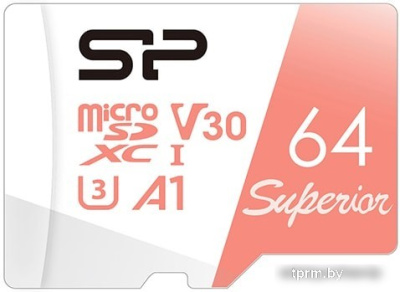 Карта памяти Silicon-Power Superior A1 microSDXC SP064GBSTXDV3V20 64GB 