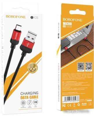 Кабель Borofone BX28 microUSB 1 м (красный) 