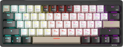 Клавиатура JEGG ZA61 White Black Brown (TNT Yellow) 