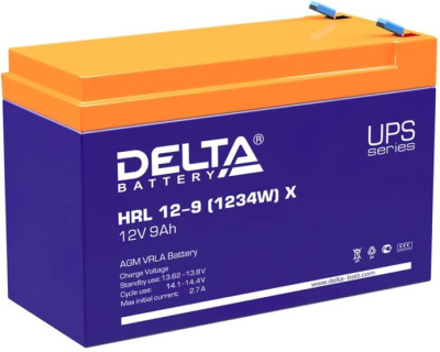 Аккумулятор для ИБП Delta HRL 12-9 (1234W) X (12В/9 А·ч) 