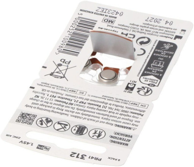 Батарейка Rayovac Extra 312 8 шт 