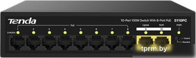 Неуправляемый коммутатор Tenda S110PC 