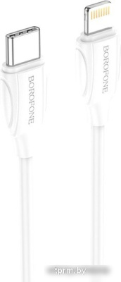 Кабель Borofone BX19 USB Type-C - Lightning (1 м, белый) 