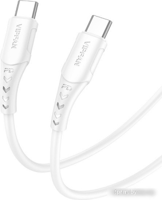 Кабель Vipfan P05 USB Type-C- USB Type-C (2 м, белый) 