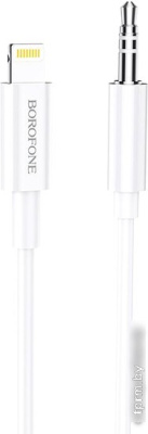Кабель Borofone BL9 Lightning - 3.5 Jack (1 м, белый) 