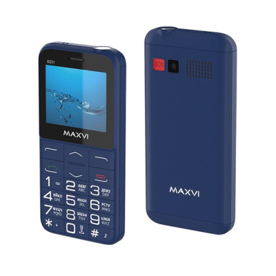 Кнопочный телефон Maxvi B231 (синий) 