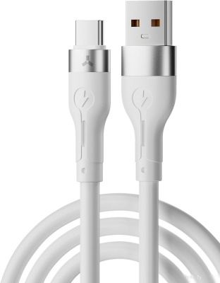Кабель AccesStyle AC30-S100 USB Type-A - USB Type-C (1 м, белый) 