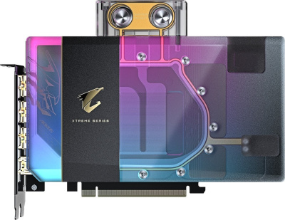 Видеокарта Gigabyte Aorus GeForce RTX 5080 Xtreme Waterforce WB 16G GV-N5080AORUSX WB-16GD 