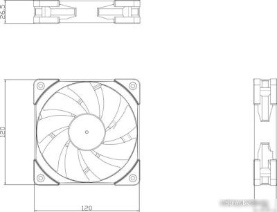 Вентилятор для корпуса Thermalright TL-C12R-S ARGB (Reverse) 