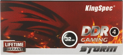 Оперативная память KingSpec Storm 32ГБ DDR4 2666 МГц KS2666D4M12032G 