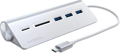 Satechi USB-C Combo Hub ST-TCHCRS (серебристый) 