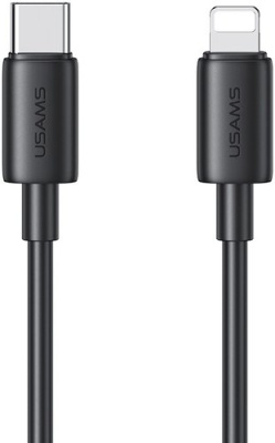 Кабель Usams SJ712 USB Type-C - Lightning (1 м, черный)